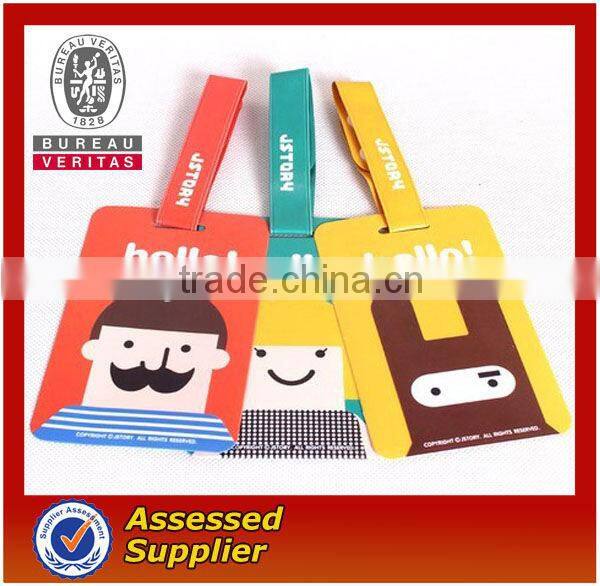 custom silicone fancy PVC 3D travel luggage id tag