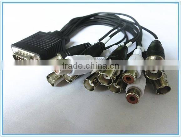 Vga to 8Bnc+4Rca cable