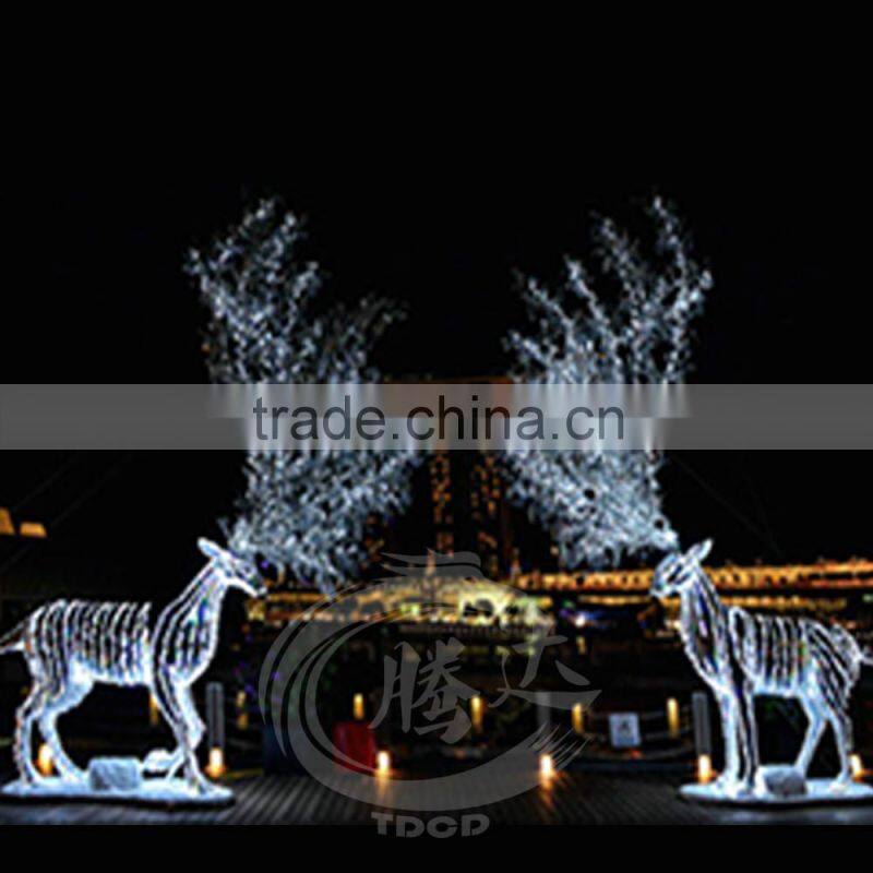 LED Christmas deer lantern