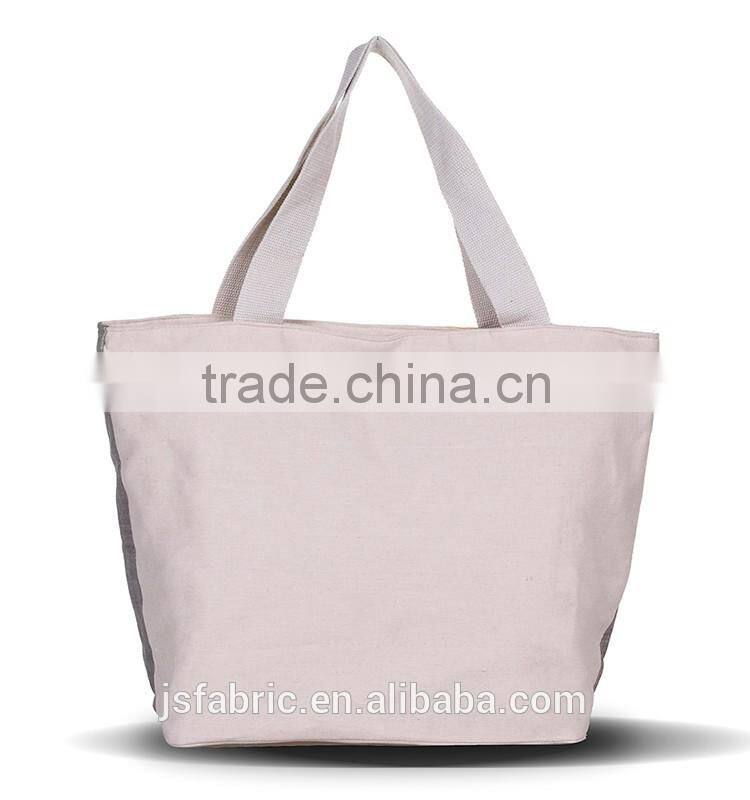 Women Girl Lady Linen Cotton Stripes Printing Canvas Tote Shopping Bag