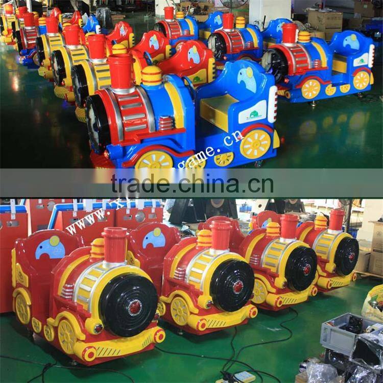 Amusement kiddie ride Coin operated horse racing game machine indoor kids crazy 3D horse racing