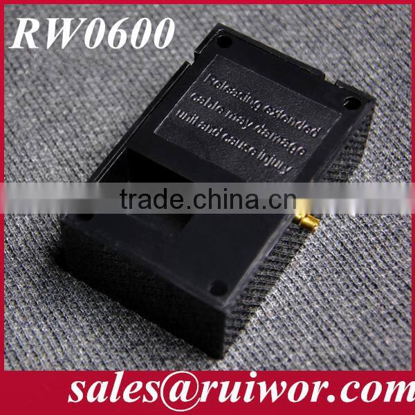 Cuboid Retractable guard against theft cable with pause function used in display design organizations