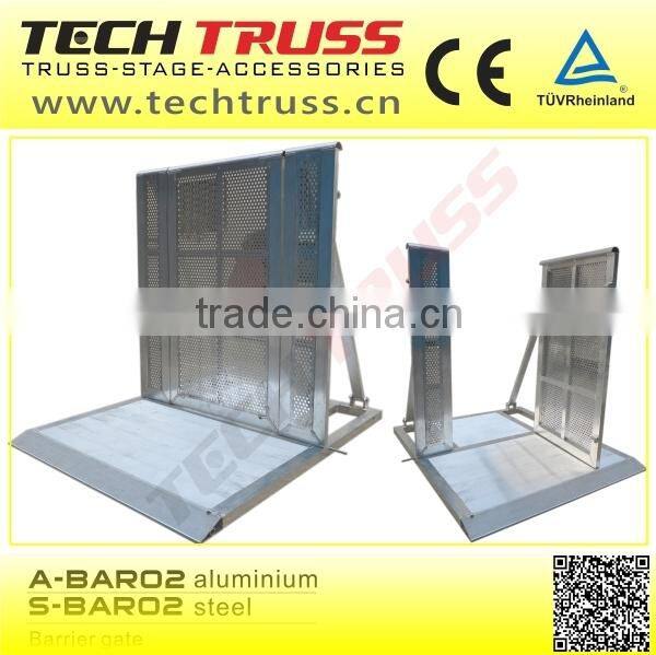 S-BAR02 Safety Used Crowd Control Barrier Gate,Portable Steel Barrier, Gate Surface finish with cold galvanizing