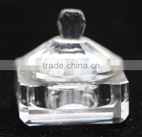 Nice Square Crystal sugar bowl for sugar stock