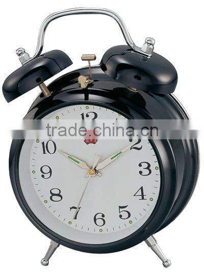 Table 5 inches metal twin bell mechanical alarm clock