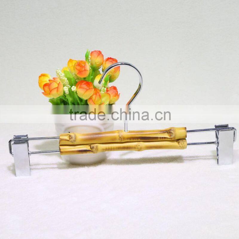 New fashionable bamboo hanger with metal rack