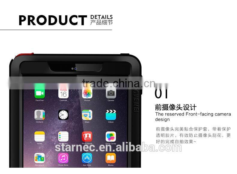 2016 Brand Love Mei Gorilla Glass Aluminum Tablet Case For iPad 2/3/4