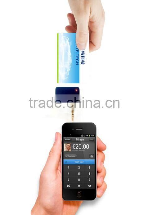 Audio Jack Mobile Payment Contact IC Card Readers MT531 for IOS, Android smartphone