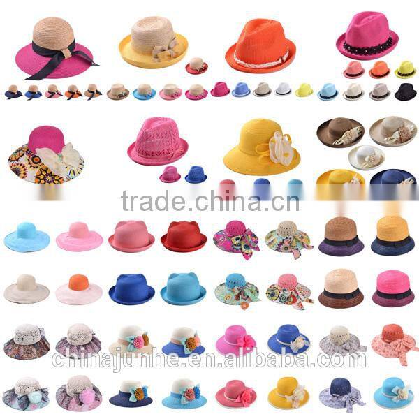 New design summer straw hats sunny hats for promotional
