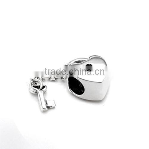 European smooth sterling silver beads diy bracelet