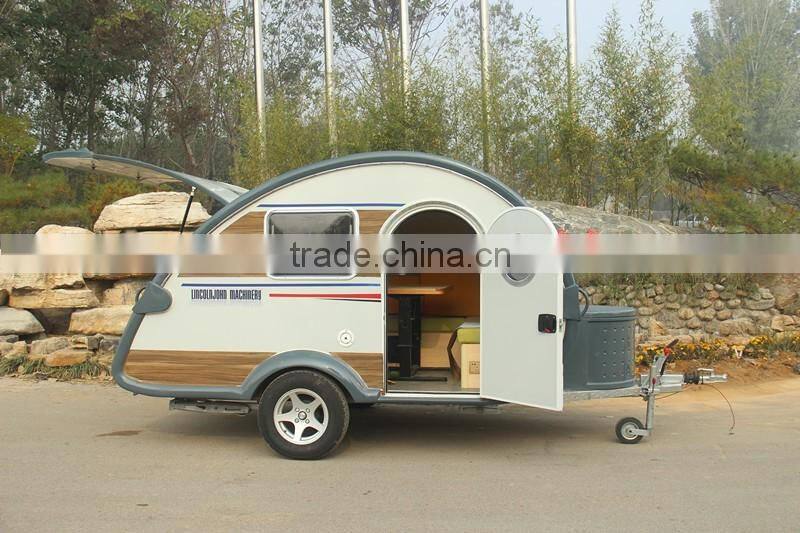 Teardrop outdoor travel camping trailer