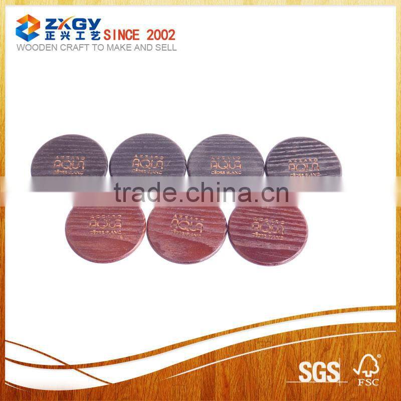 Painted Round Wooden Craft Ornaments