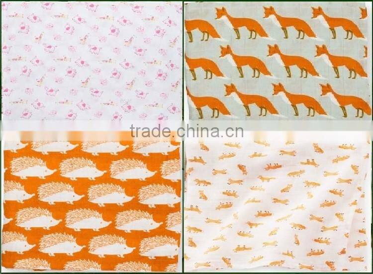 SZPLH High Quality Printed Muslin Blanket For Adult Use Cotton Blanket