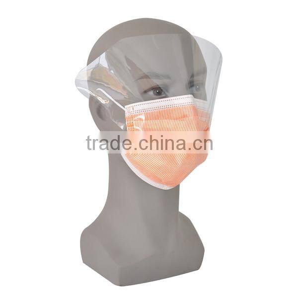 Face mask medical with eye shield