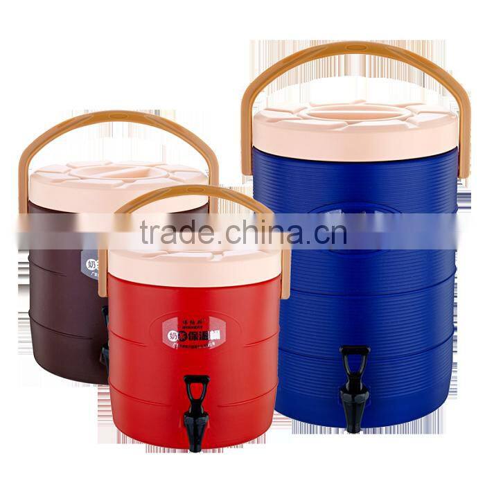 High Quality Colorful Commercial 17L Heat Preservation Bucket with Tap