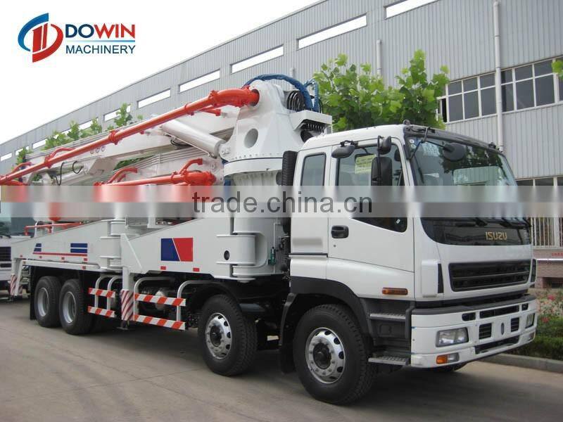 24m Dongfeng chasis truck mounted concrete placing boom mobile concrete pump placing boom concrete