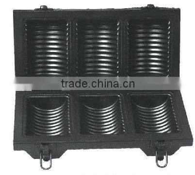 Custom non stick aluminum wheel shaped bread mold