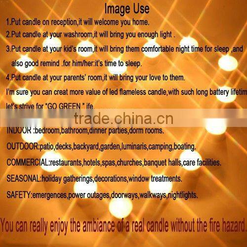 plastic beautiful printing pillar flameless decorative led candles