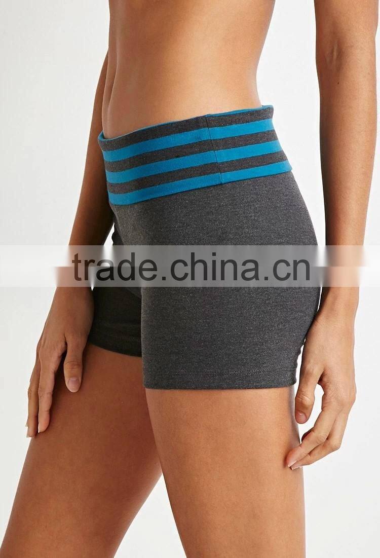 bamboo/spandex or nylon/spandex gym and yoga shorts