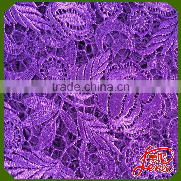 2016 New Year High quality Fashionable Design Chemical Embroidery Fabric