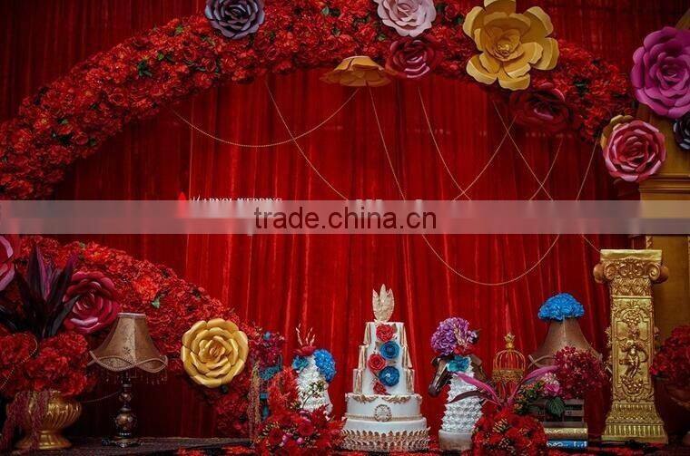 Gaint Artificial Paper Foam Floral Flowers For Wall Decoration Wedding Decoration