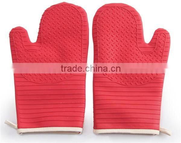 Custom printed christmas heat resistant silicone kitchen oven mitts