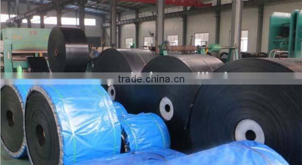 Industrial rubber conveyor belt for hard rock and mining application