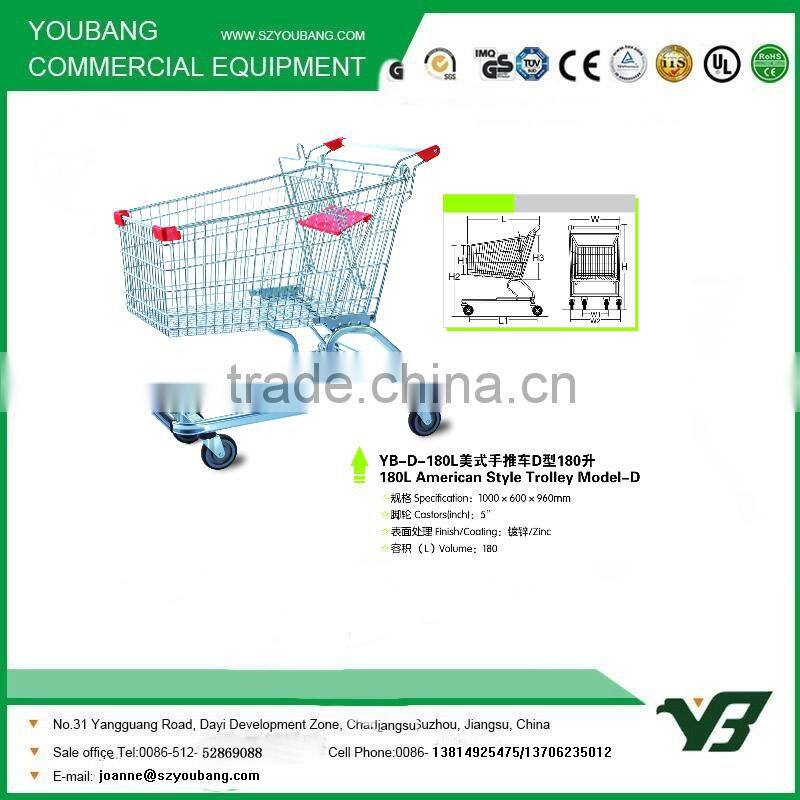 American style shopping carts/supermarket shopping trolley