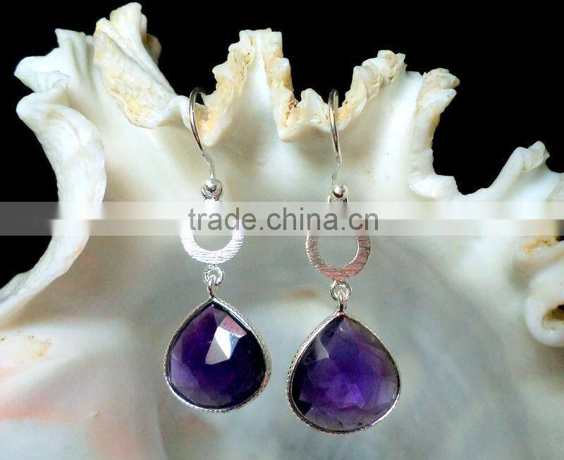 Rainbow Moonstone Round & Marquise Cabochon Earrings, 925 Solid Sterling Silver Earrings, Designer Gemstone Dangle Earrings