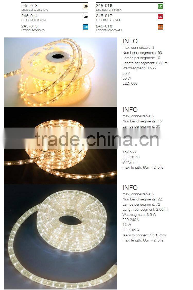 remote control RoHS led horizontal rope light