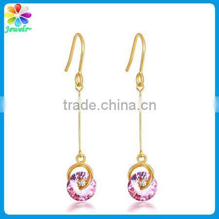 Cheap ball crystal ball silver hook crystal drop earring