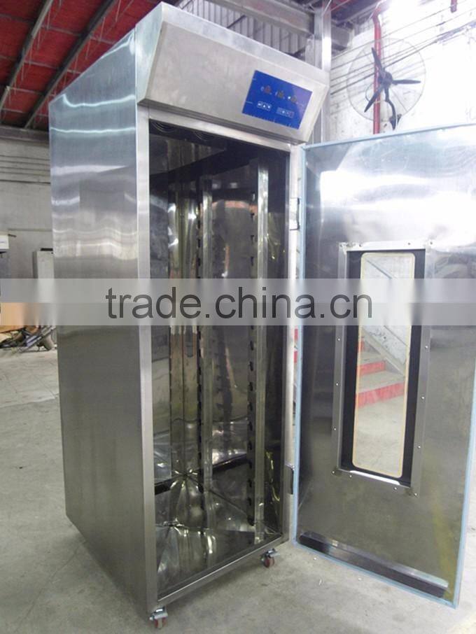 Hot sale 16 trays single door bread dough proofer with steam system