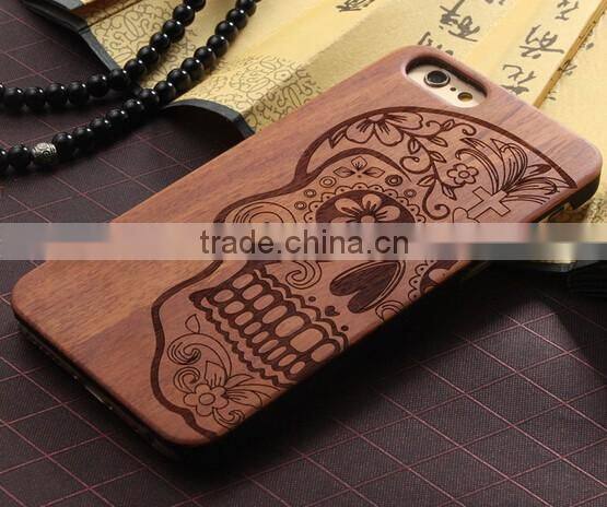 New design Unique Engrave Wood Cell Phone Protective Case For Iphone6s/ Plus