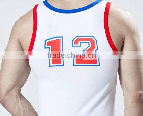 Athletic mens fitting tank tops new style