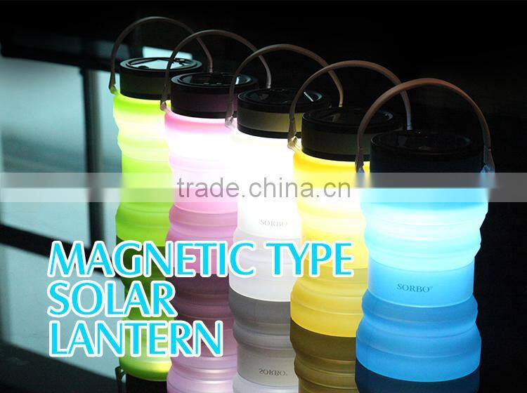 2016 Rechargeable LED Bottle Light Unique Birthday Gift Silicone Foldable Bottle Light