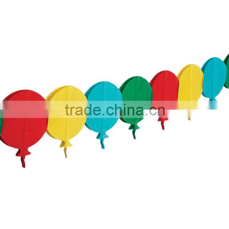 Rainbow aper decoration tissue honeycomb paper garland birthday party decoration