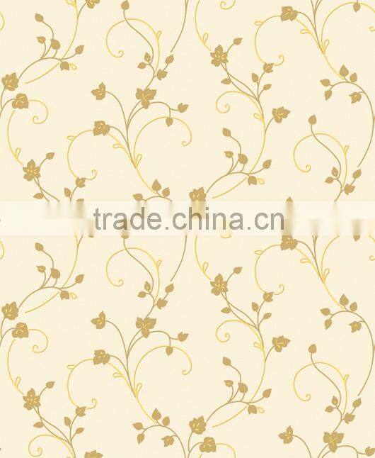 Beautiful pink flower pattern wallpaper for home decoration