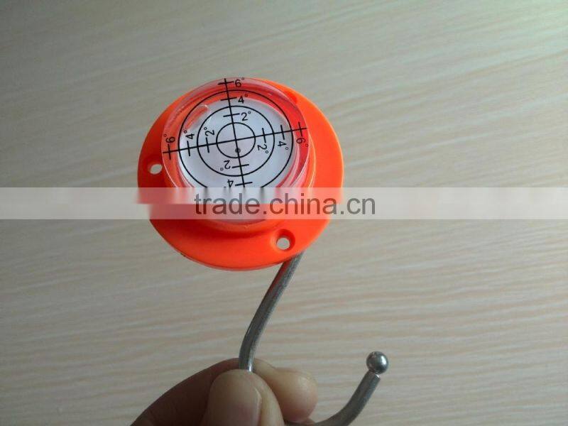 High precision transparent acrylic round level vial