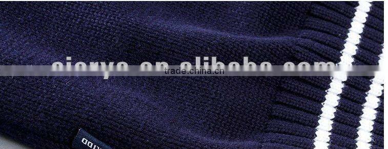 v neck children's thick cotton school uniform cardigan sweater