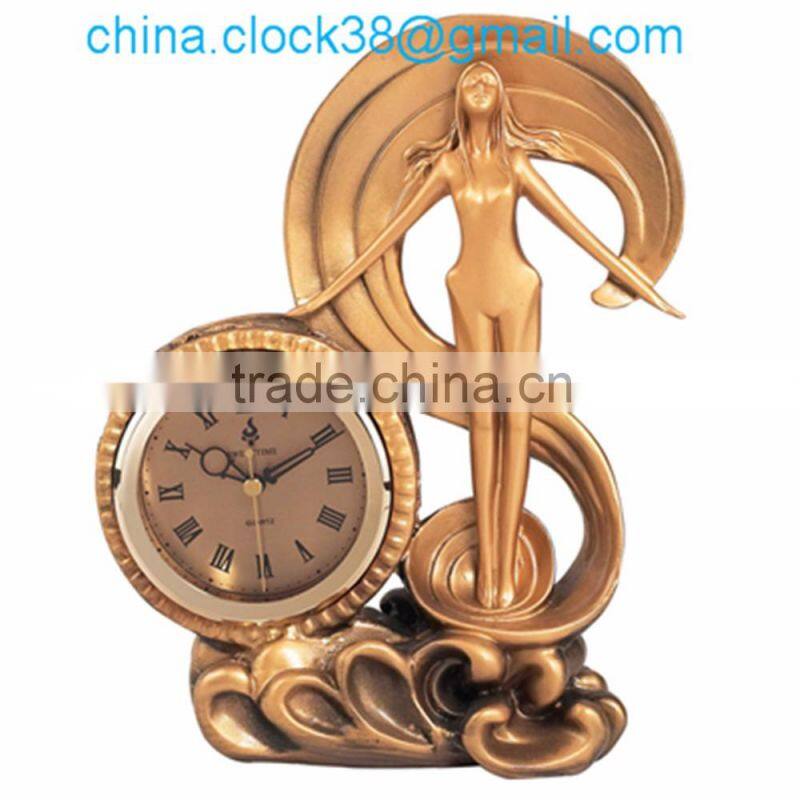 poly resin clock Discount for home decoration guangzhou factory whosale price