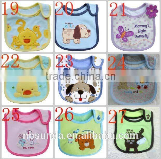 Hot sale customizable cotton baby bibs wholesale