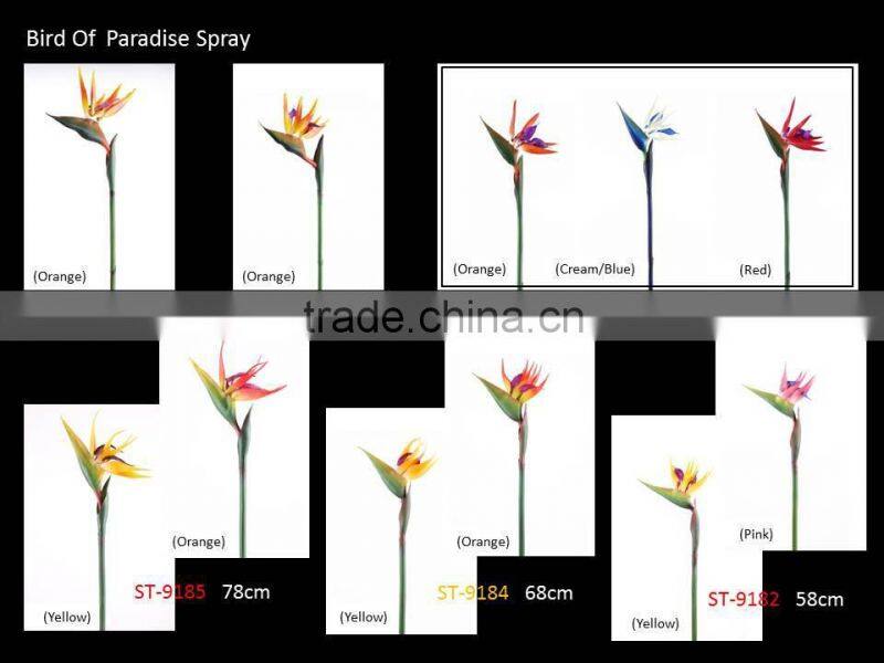 Artificial Flowers Bird Of Paradise Spray