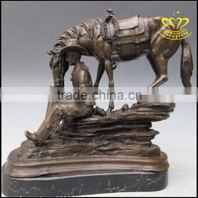 modern metal copper sculpture interior decoration figurine