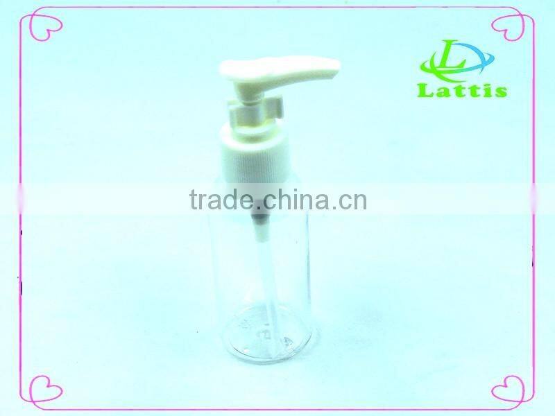 cosmetic packing empty clear pet bottle with spray cap plastic travel bottle set