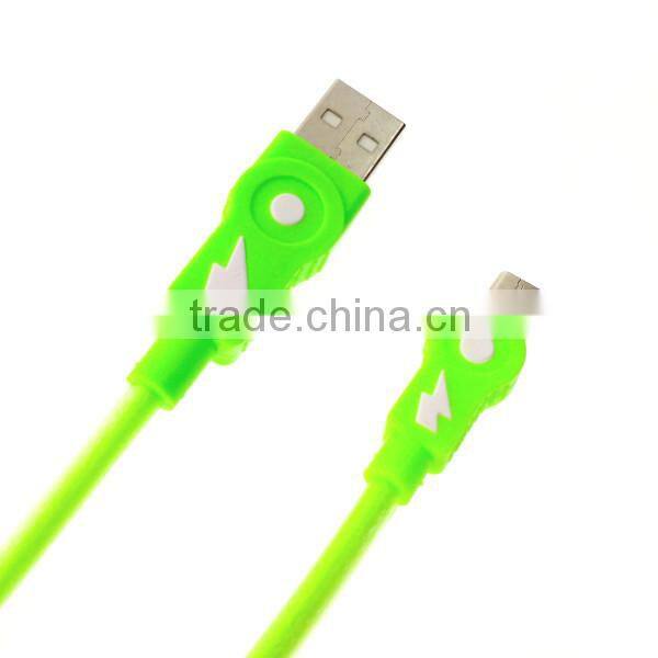 Hot Selling Colorful Micro Braided USB Cable with Aluminum Case for Mobilephone
