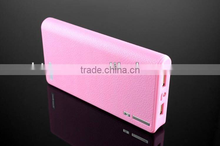 2015 newest gift design super wallet mobile power bank 20000mah