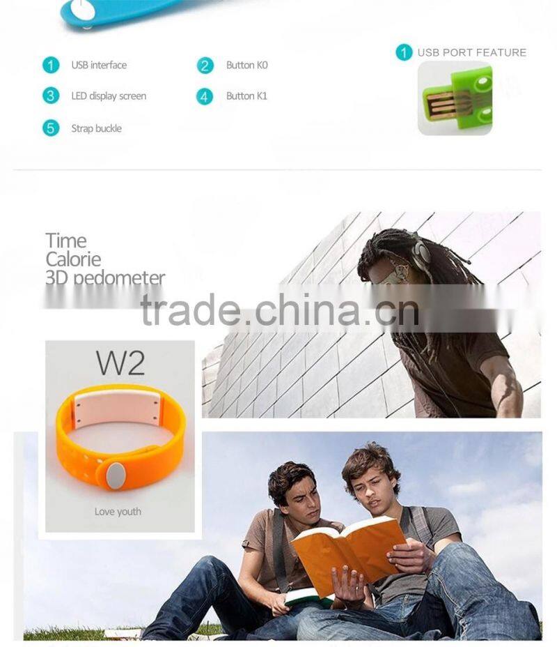 Touch screen OLED Display bluetooth bracelet, Pedometer Calorie Waterproof smart bluetooth bracelet