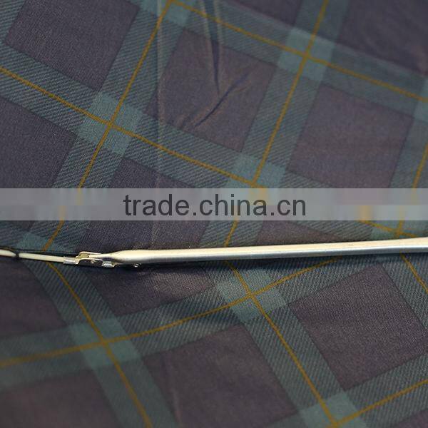 190T pongee simple green umbrella for sunshade