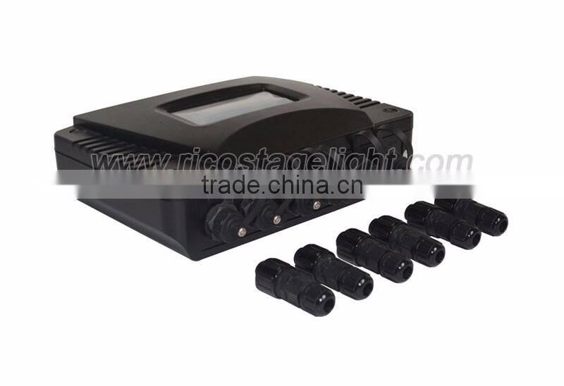 DMX 512/1990 standard IP65 dmx in / out 4 ways outdor dmx distributor