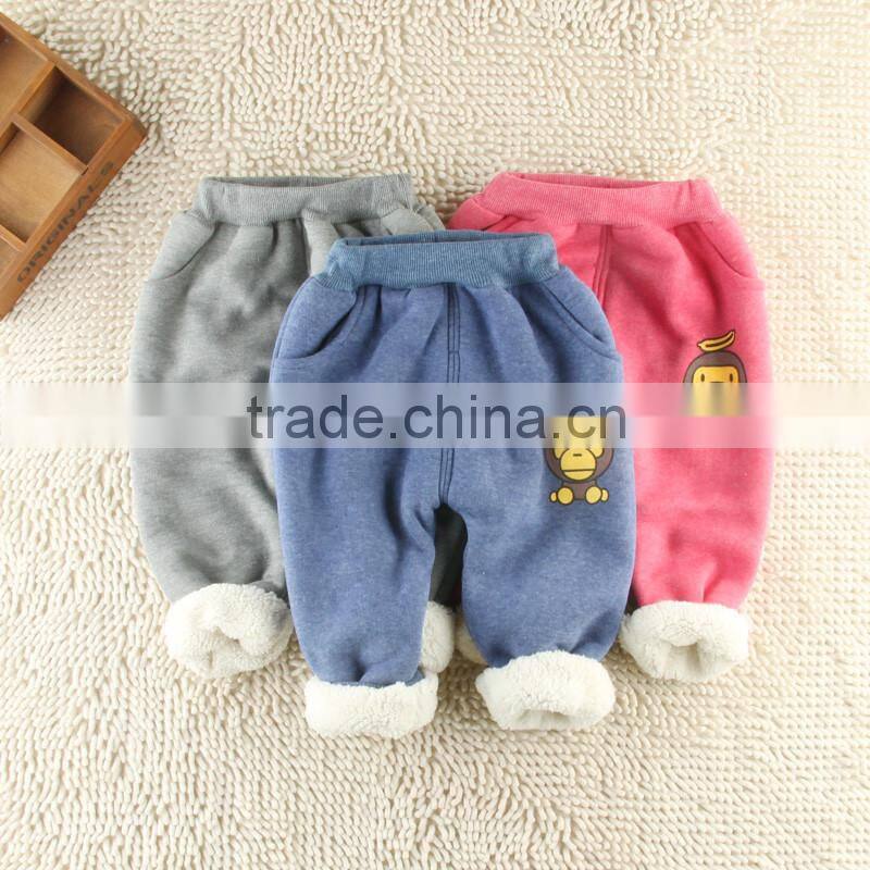 Wholesale 201 Autumn Girls & Boy Harem Capris Pants For Age 2-10 New Cute Candy Color Terry Child Clothing Solid Kids Children